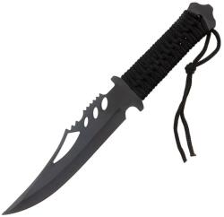 Depox Cutit de vanatoare DEPOX®, Extreme Battle, negru, 28.5 cm, teaca inclusa (G43)