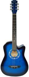DEPOX Chitara clasica din lemn 95 cm, Cutaway Country Blue (G200-2)