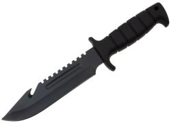Depox Cutit de vanatoare DEPOX®, Military Assault, 29 cm, negru, teaca inclusa (I111)