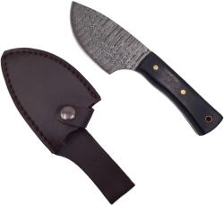 Depox Cutit de vanatoare DEPOX®, Tribal Chief, 20 cm, otel inoxidabil, negru, teaca piele ecologica (H157)