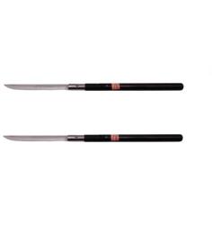 DEPOX Pachet doua Sabii de vanatoare Shaolin Master, model baston, 55 cm, negru, teaca inclusa (G96 + G96)