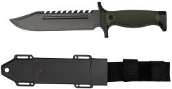 Depox Cutit de vanatoare DEPOX®, Assault Specialist, 30 cm, negru, teaca inclusa (I13)