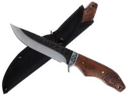 Depox Cutit de vanatoare DEPOX®, Lion Blade, 25 cm, otel inoxidabil, maro, teaca inclusa (I20)