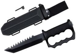 Depox Cutit de vanatoare DEPOX®, Juggernaut Assault, 31 cm, otel inoxidabil, negru (A160-1)