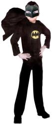 DEPOX Set costum clasic Batman , negru si masca LED, 5-7 ani, 110-120 cm (D35 + D38) Costum bal mascat copii