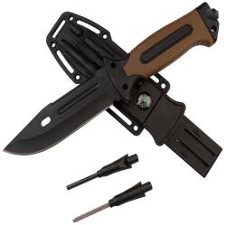 Depox Cutit Militar cu amnar si ascutitor , 27.5 cm DEPOX® , teaca multifunctionala (I225)