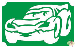  8x5 cm-es Csillámtetoválás sablon Verdák 54 - mkbazar