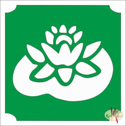  Mk Body Deco Csillámtetoválás sablon 5x5 cm-es - Tavi Rózsa 467 - mkbazar