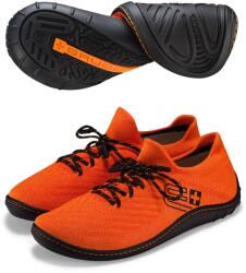 BRUBECK BAREFOOT 25' Női merinó gyapjú mezítlábas cipő - Narancs / Fekete