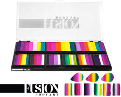 Fusion csíkos arcfesték paletta - Leanne's Fairy - szirompaletta