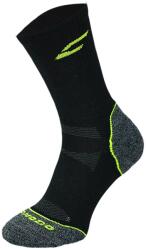 COMODO TREKKING OUTDOOR Bambusz +Polycolon túrazokni - Fekete / Neonzöld