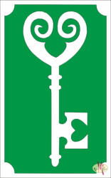 8x5 cm-es Csillámtetoválás sablon - Kulcs 101 - mkbazar