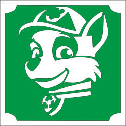  5x5 cm-es Csillámtetoválás sablon - Mancs őrjárat, Rocky 204