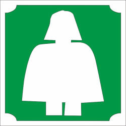  5x5 cm-es Csillám tetoválás sablon - Lego Darth Vader 338