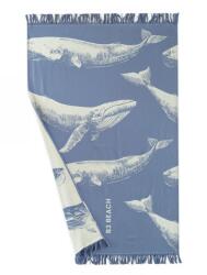 Zwoltex FOUTA Strandtörölköző (100cm×160cm) Halak - Kék