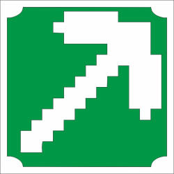  5x5 cm-es Csillám tetoválás sablon - Minecraft 29
