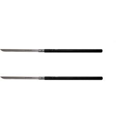 DEPOX Pachet doua sabii de vanatoare, Shaolin Master, model baston, 87 cm, negru, teaca inclusa (G97 + G97)