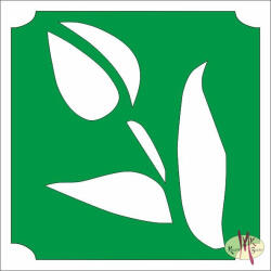  5x5 cm-es Csillámtetoválás sablon - Tulipán 083 - mkbazar