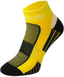 COMODO CYCLING PERFORMANCE Drytex ezüstionos kerékpáros zokni - Sárga
