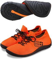 BRUBECK BAREFOOT 25' Férfi merinó gyapjú mezítlábas cipő - Narancs / Fekete