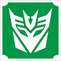  Csillámtetoválás sablon 5x5 cm-es - Transformers autobot 9