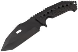 Depox Cutit de vanatoare DEPOX®, Survival Avenue, otel inoxidabil, 23 cm, negru (H87)