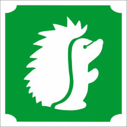  5x5 cm-es Csillámtetoválás sablon - Süni 62