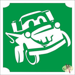  5x5 cm-es Csillám tetoválás sablon - Verdák, Matuka 299