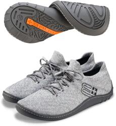 BRUBECK BAREFOOT 25' Női merinó gyapjú mezítlábas cipő - Világosszürke / Grafit