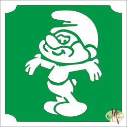  5x5 cm-es Csillámtetoválás sablon - Törpapa 221