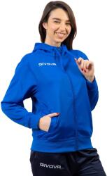Givova FELPA 500 POLARFLEECE Uniszex kapucnis cipzáras polár sportpulóver - Kék