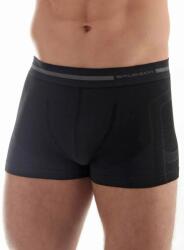 BRUBECK COMFORT WOOL Férfi merinó gyapjú boxer - Fekete - t-active