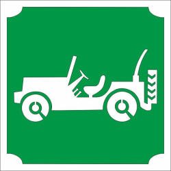  5x5 cm-es Csillám tetoválás sablon - Jeep 393