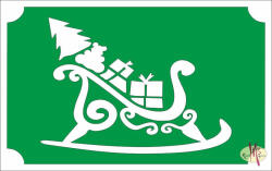 Csillámtetoválás sablon 8x5 cm - Karácsonyi ajándék 136 - mkbazar