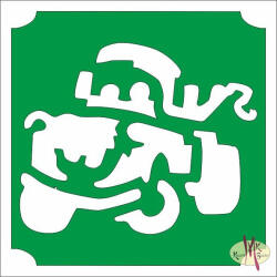  5x5 cm-es Csillámtetoválás sablon -Verdák, Matuka 431