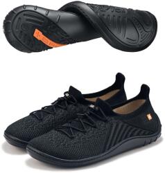 BRUBECK BAREFOOT Női merinó gyapjú mezítlábas cipő - Fekete - t-active