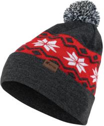 ATTIQ BLIZZARD Uniszex téli sapka - Szürke / Piros