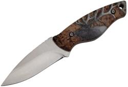 Depox Cutit de vanatoare DEPOX®, Stag Call, 20 cm, bej, husa inclusa (H70)
