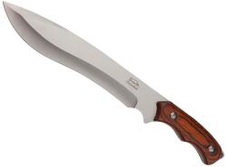 Depox Cutit de vanatoare DEPOX®, True Survivor, 38 cm, otel inoxidabil, maro, teaca inclusa (I6)