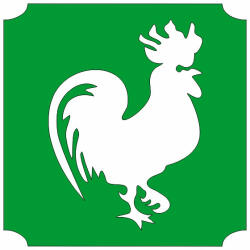 5x5 cm-es Csillámtetoválás sablon - Kakas 227