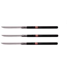DEPOX Pachet Trei Sabii de Vânătoare Shaolin Master, Model Baston, 55 cm, Negru, Teacă Inclusă (G96 + G96 + G96)