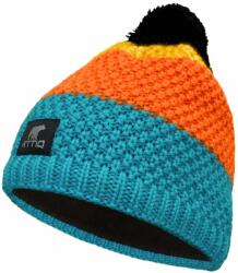 ATTIQ POLARTEC MOUNTAIN TRAIL Uniszex kötött téli sapka - Kék / Narancs