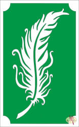  8x5 cm-es Csillám tetoválás sablon -Toll 111