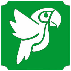 5x5 cm-es Csillám tetoválás sablon - papagáj 26