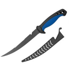Depox Cuţit pentru filetat peste Comfort Fishing, 28 cm, albastru (I131-1)