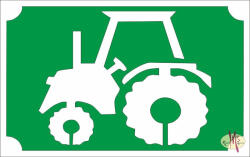  8x5 cm-es Csillámtetoválás sablon - Traktor 94