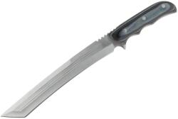 DEPOX Maceta de vanatoare DEPOX®, Seax Blade, 45 cm, otel inoxidabil, gri, teaca piele inclusa (I196)