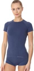 BRUBECK ACTIVE WOOL Női merinó gyapjú rövid ujjú felső - Kék - t-active