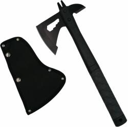 Depox Topor Survivor DEPOX®, Deep Impact, otel inoxidabil, negru, 33 cm, teaca inclusa (F95)