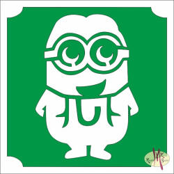  5x5 cm-es Csillám tetoválás sablon - Gru Minyon 30